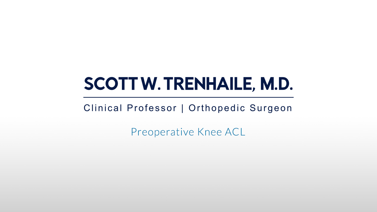 Preoperative Knee ACL Video