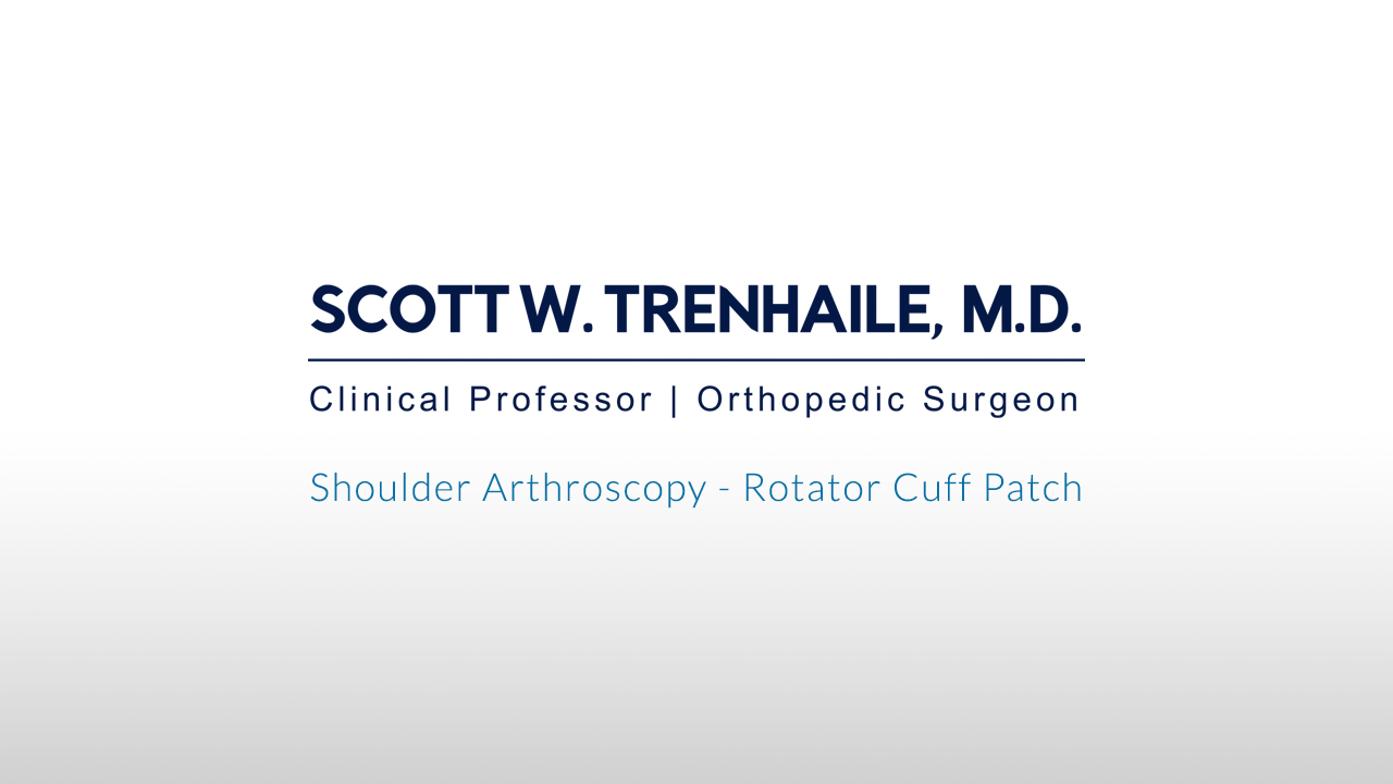 Shoulder Arthroscopy - Rotator Cuff Patch Video